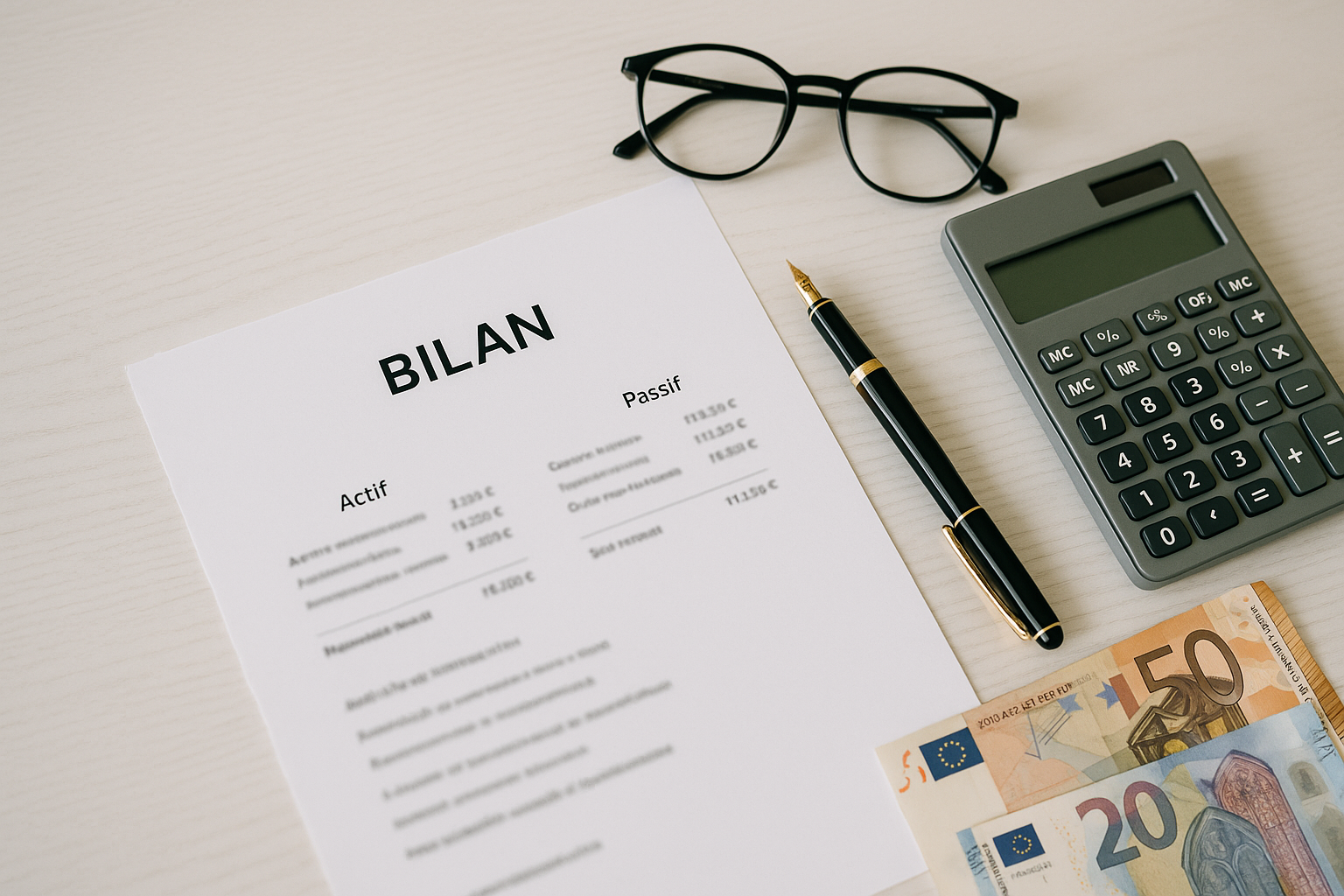 Aperçu — Bilan comptable en anglais exemple : le balance sheet expliqué