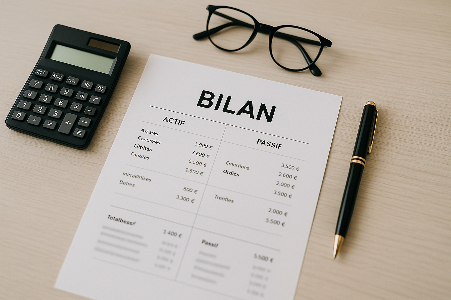 Aperçu — Bilan comptable : définition, structure et principe d'équilibre