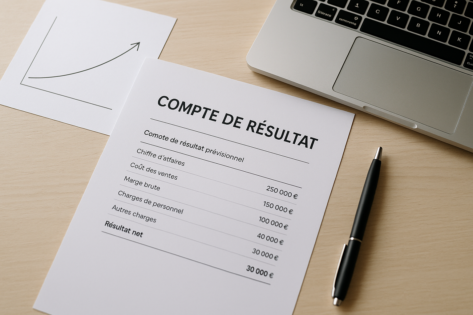 Aperçu — Compte de résultat prévisionnel : modèle Excel et méthode