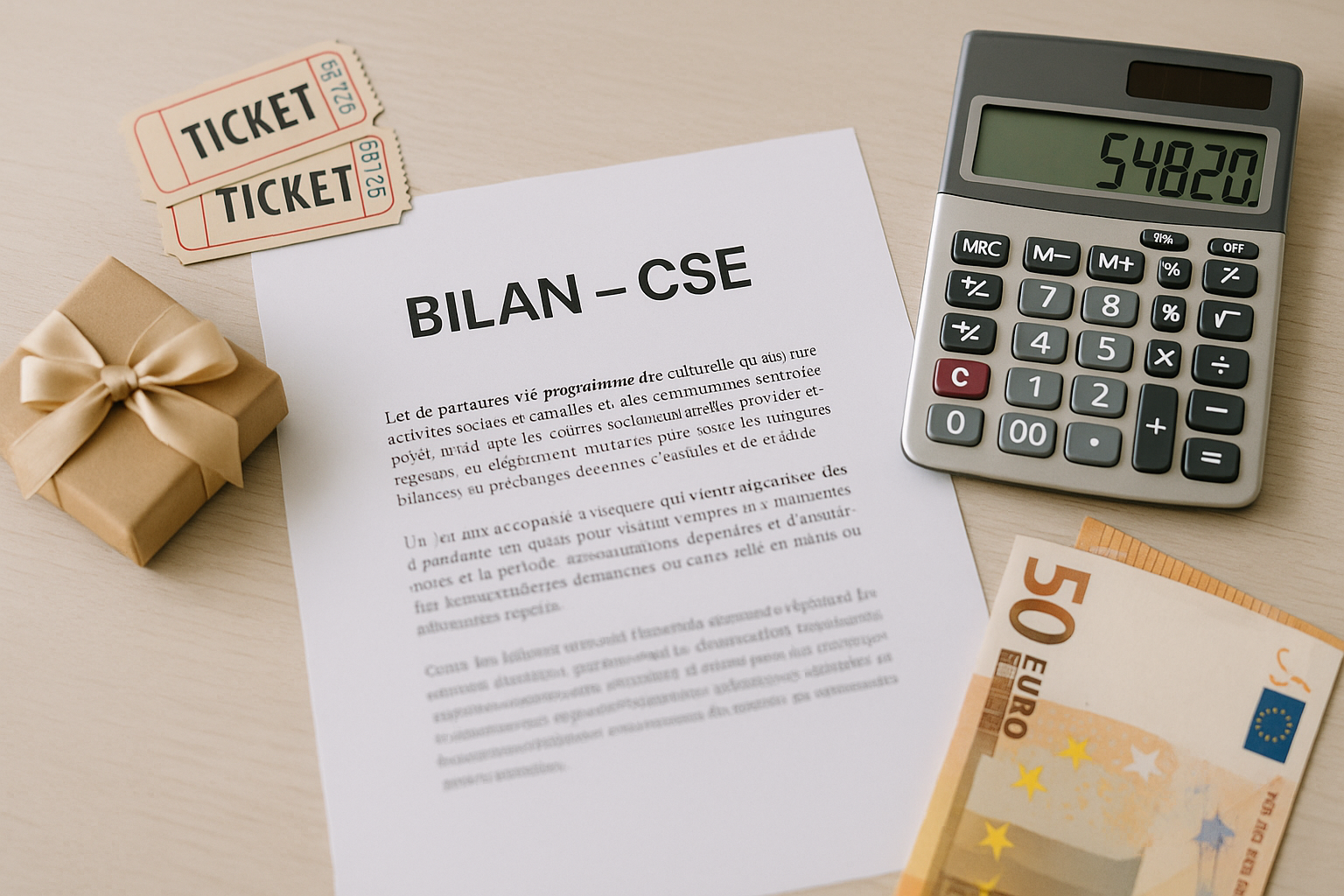 Aperçu — Exemple de bilan comptable d’un CSE (deux budgets)