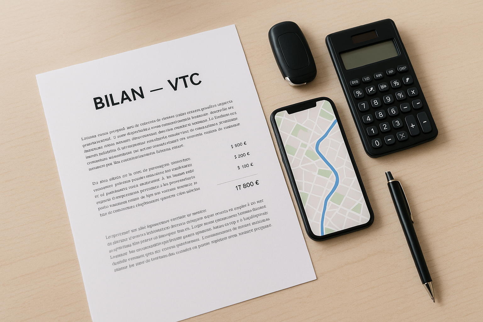 Aperçu — Exemple de bilan comptable d’un VTC (carte pro, LOA)