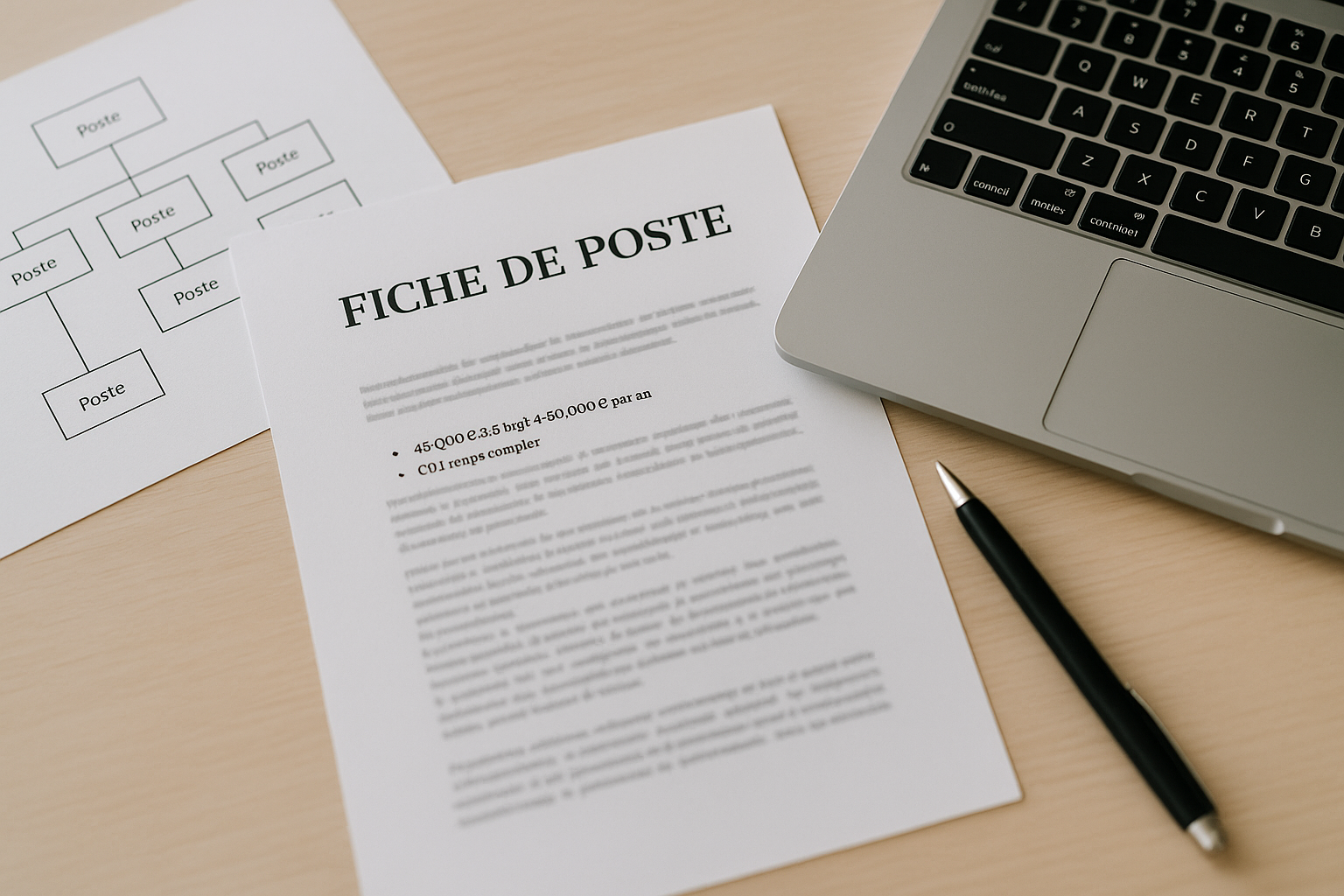Aperçu — Fiche de poste cadre / manager : exemple