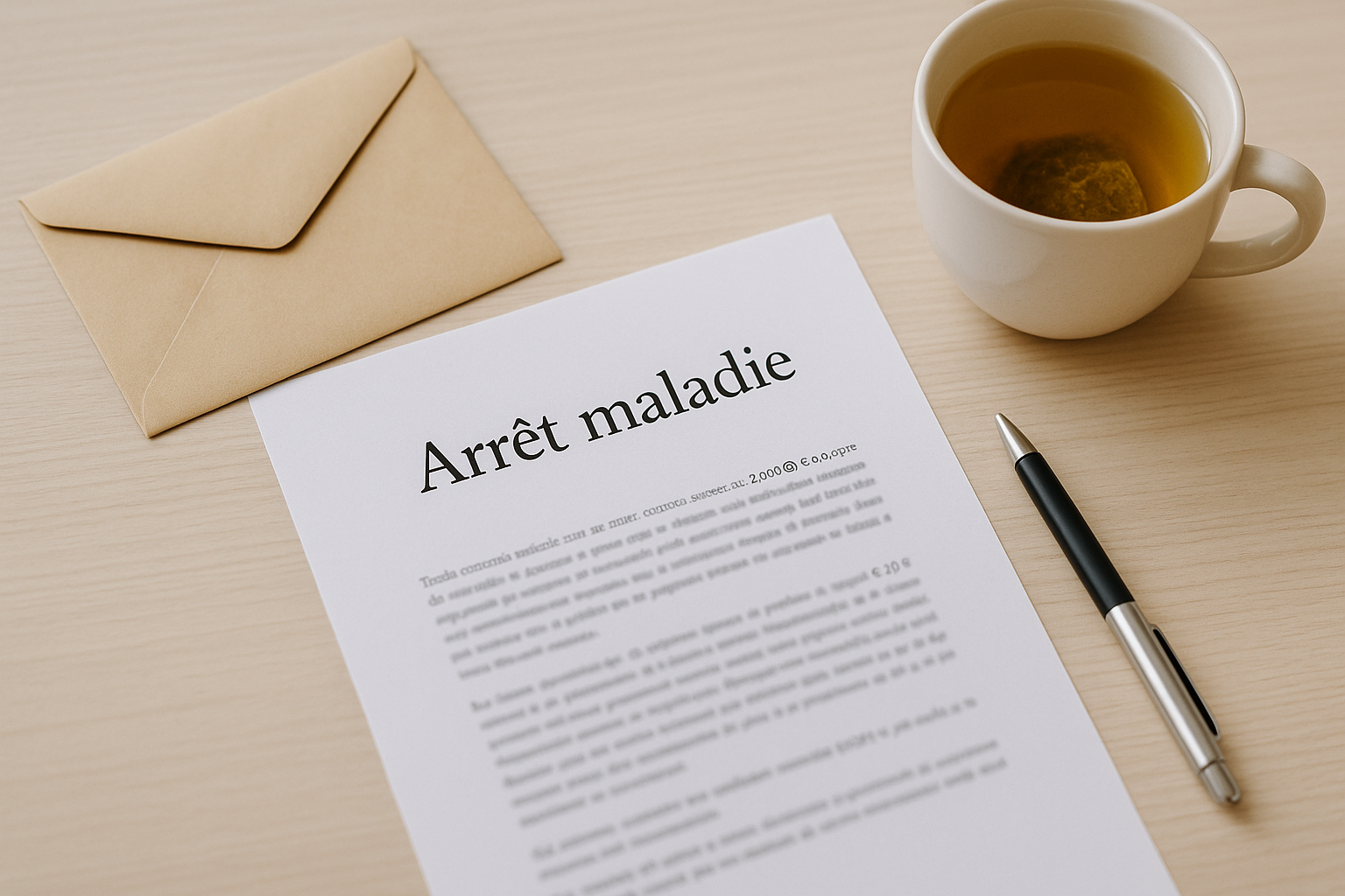 Aperçu — Modèle lettre de démission pendant un arrêt maladie