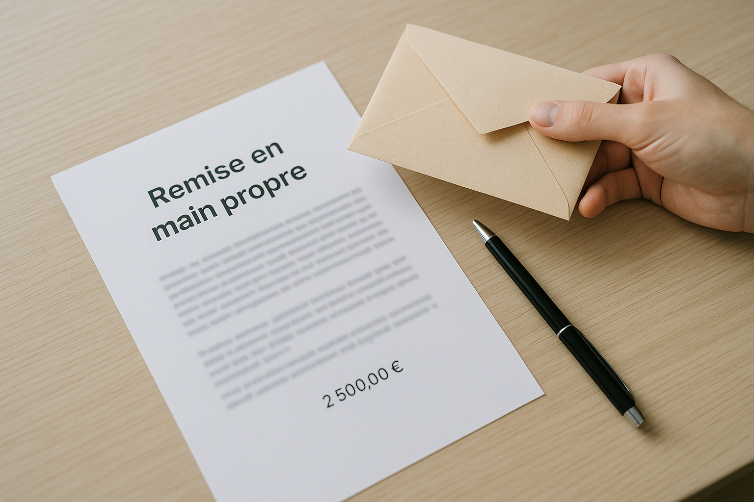 Aperçu — Lettre de démission remise en main propre : modèle