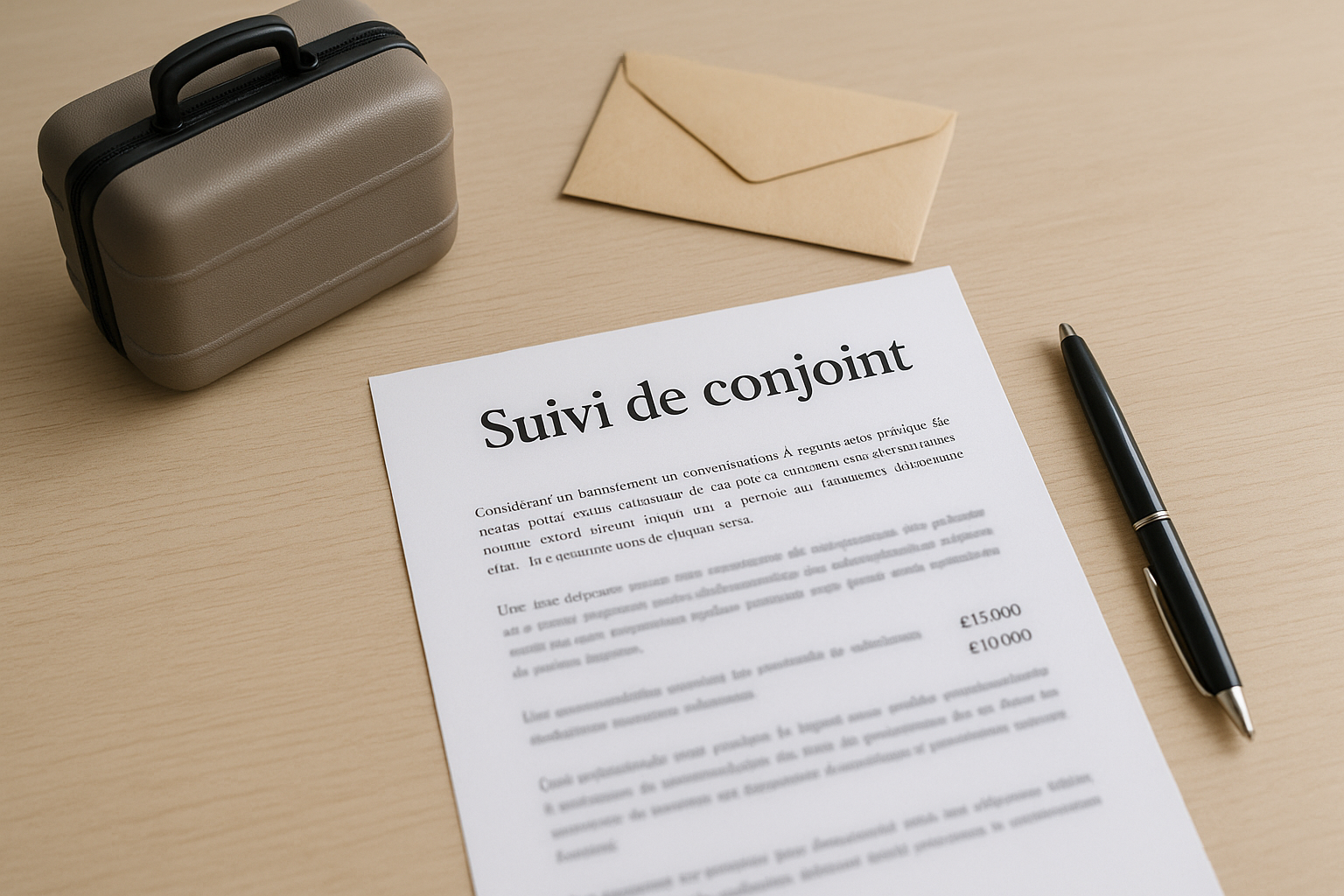Aperçu — Lettre de démission pour suivi de conjoint : modèle