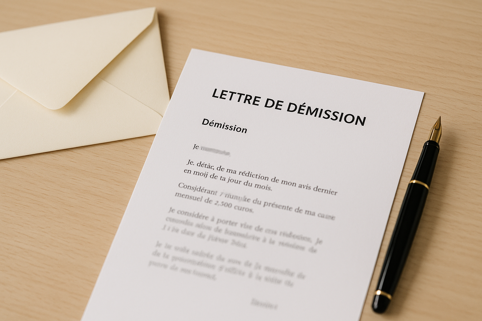Aperçu — Lettre de démission : modèle, préavis et règles 2026