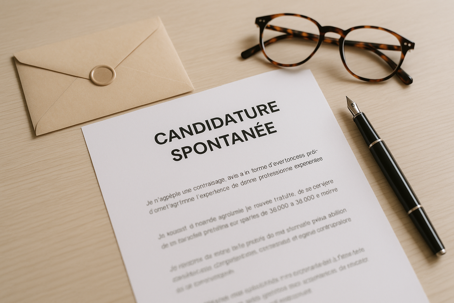 Aperçu — Lettre de motivation candidature spontanée : modèle