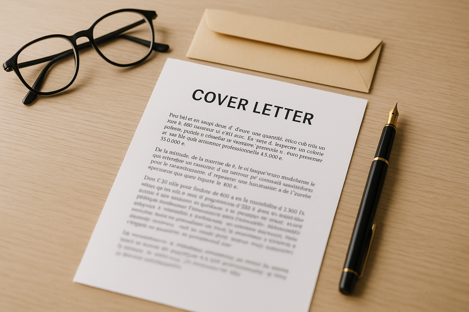Aperçu — Modèle de lettre de motivation en anglais (cover letter)