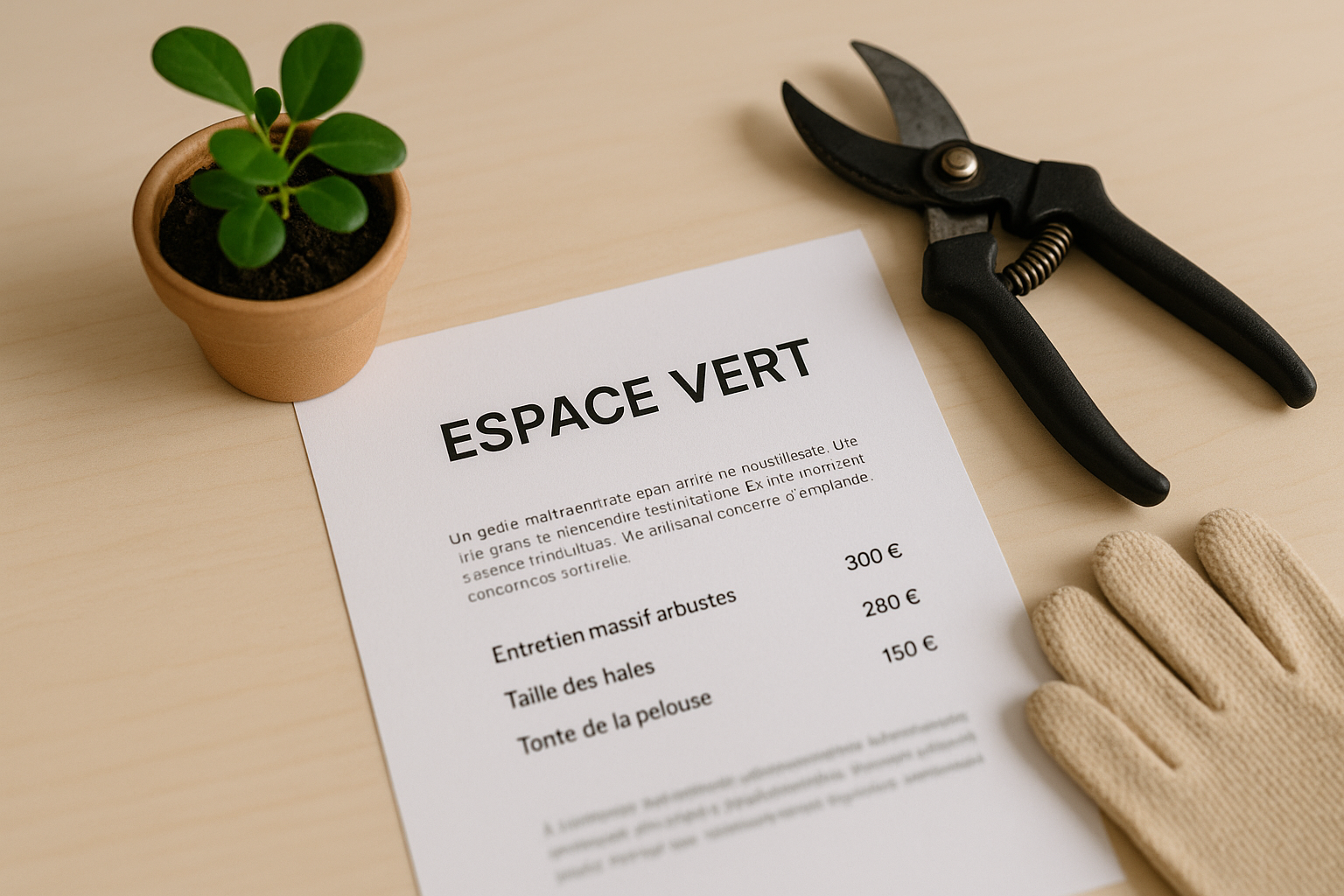 Aperçu — Modèle de lettre de motivation espace vert (exemple)