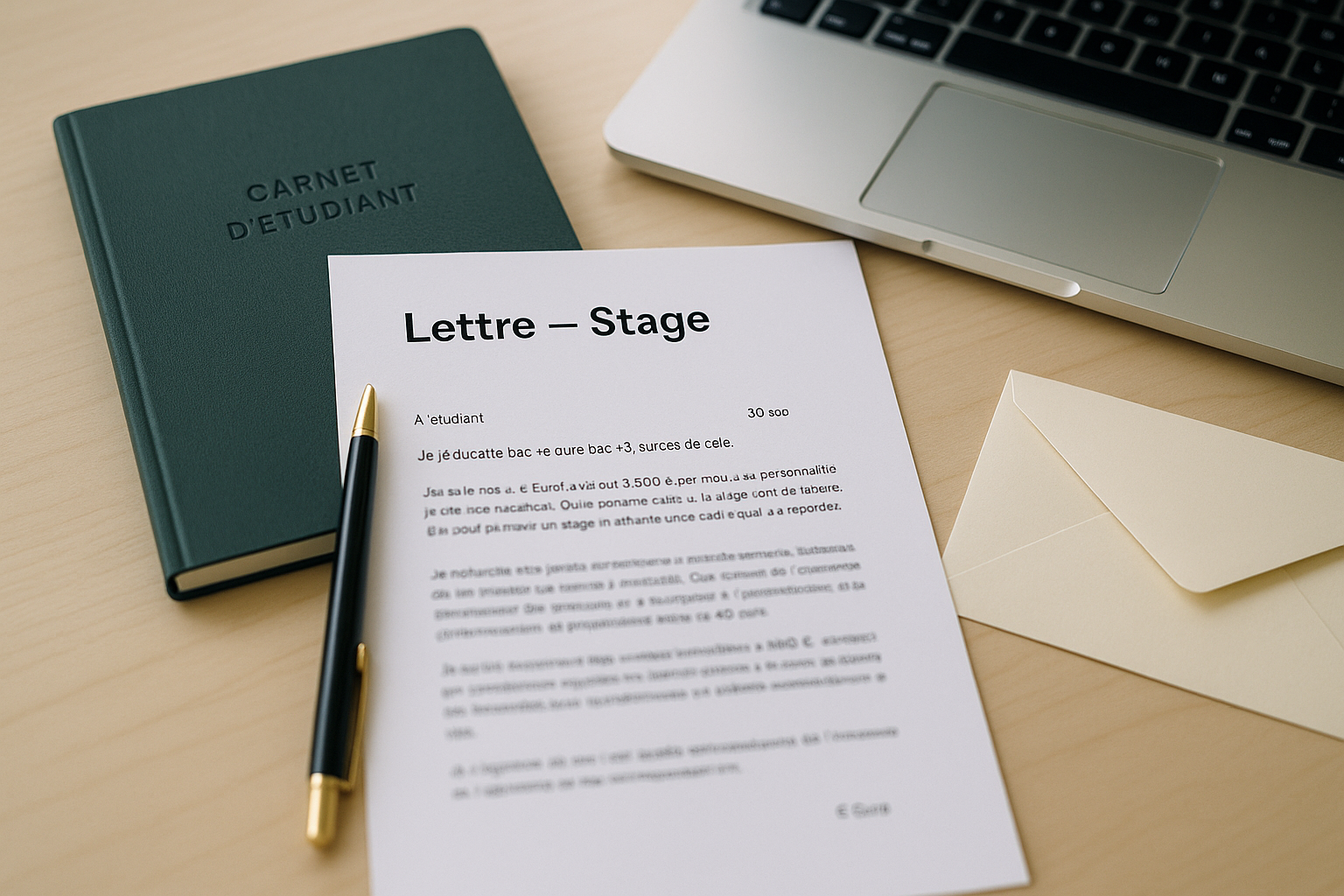 Aperçu — Modèle de lettre de motivation pour un stage (exemple)