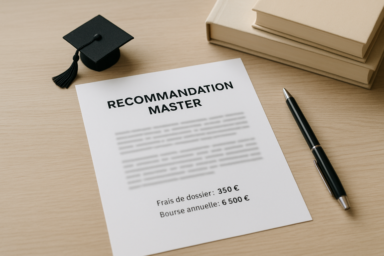 Aperçu — Modèle lettre de recommandation master : exemple et conseils