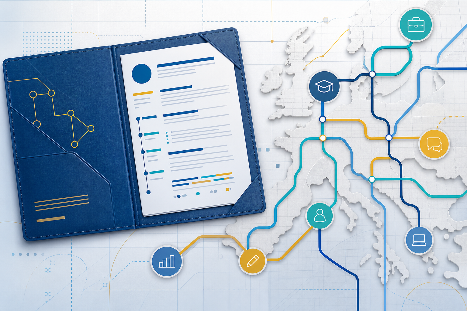 Aperçu — Modèle de CV Europass : 3 exemples Word remplis