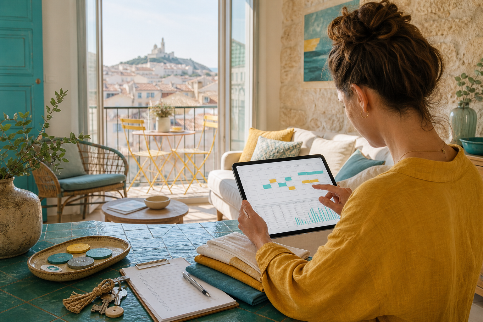 Aperçu — Modèle facture location saisonnière : séjour et prestations