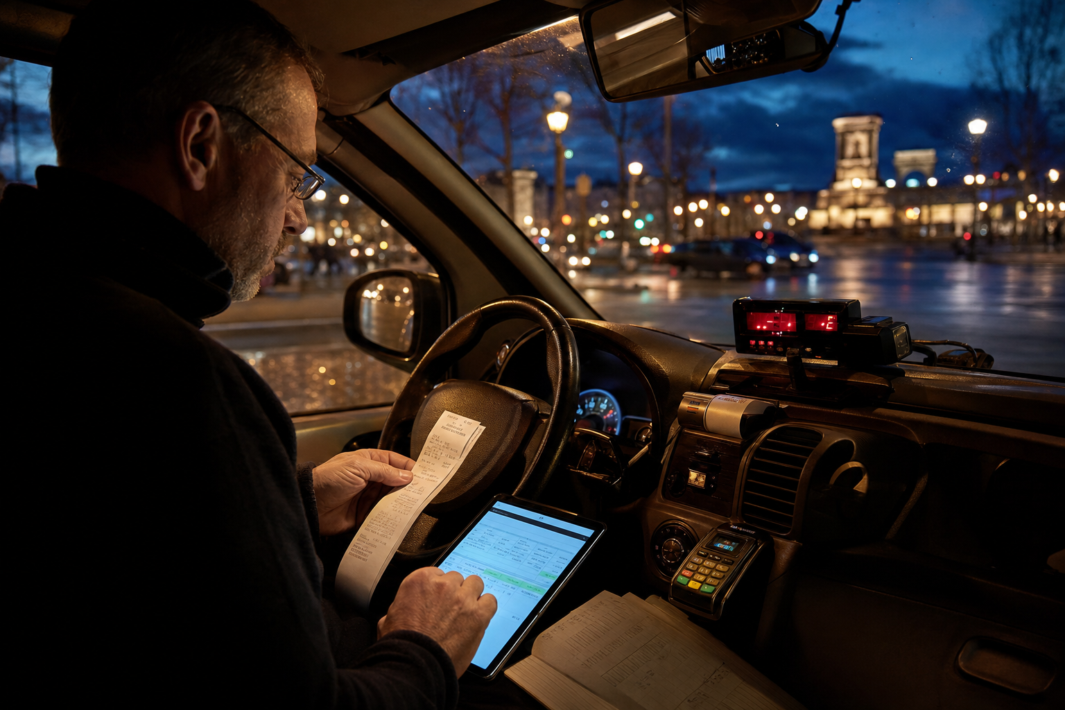 Aperçu — Modèle facture taxi : note de course et mentions