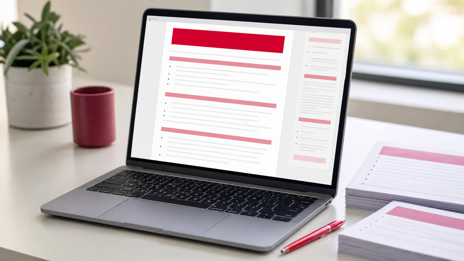 Aperçu — Modèle de fiche de poste Word gratuit et modifiable