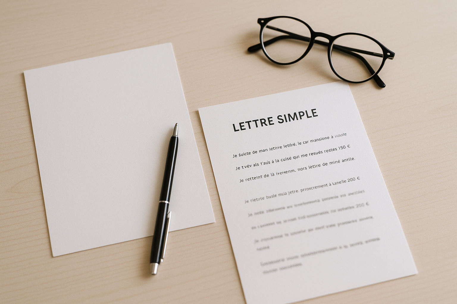 Aperçu — Modèle simple de lettre de motivation : courte et efficace