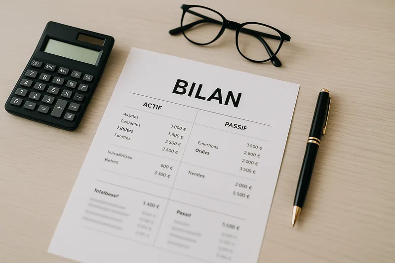 Aperçu — Bilan comptable : définition, structure et principe d'équilibre