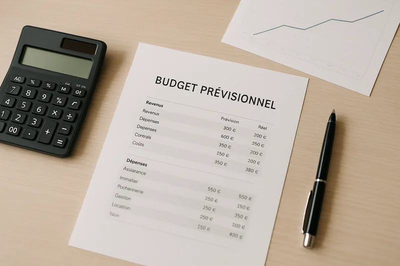 Aperçu — Budget prévisionnel : définition, tableaux et méthode de calcul