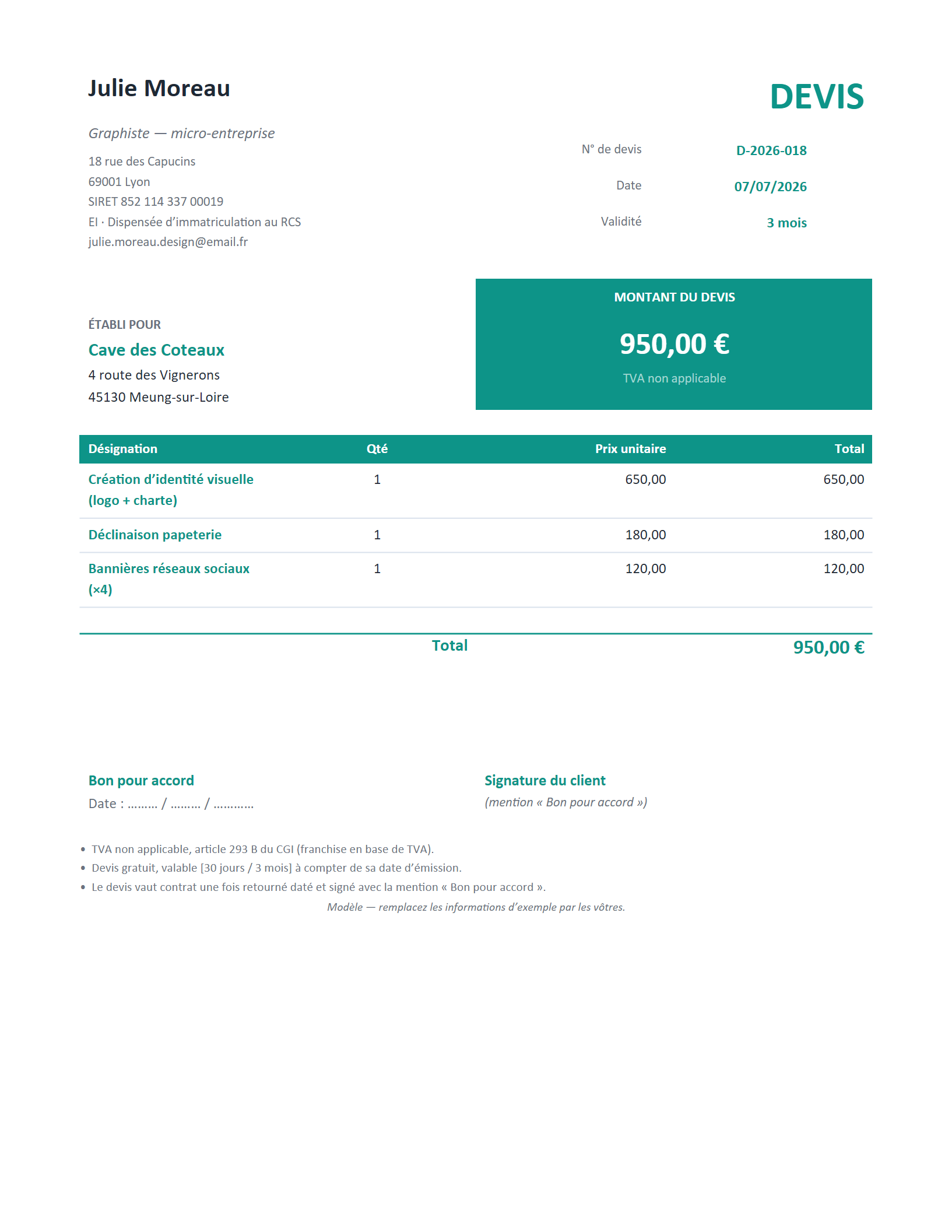 Aperçu — Devis micro — services (sans TVA)