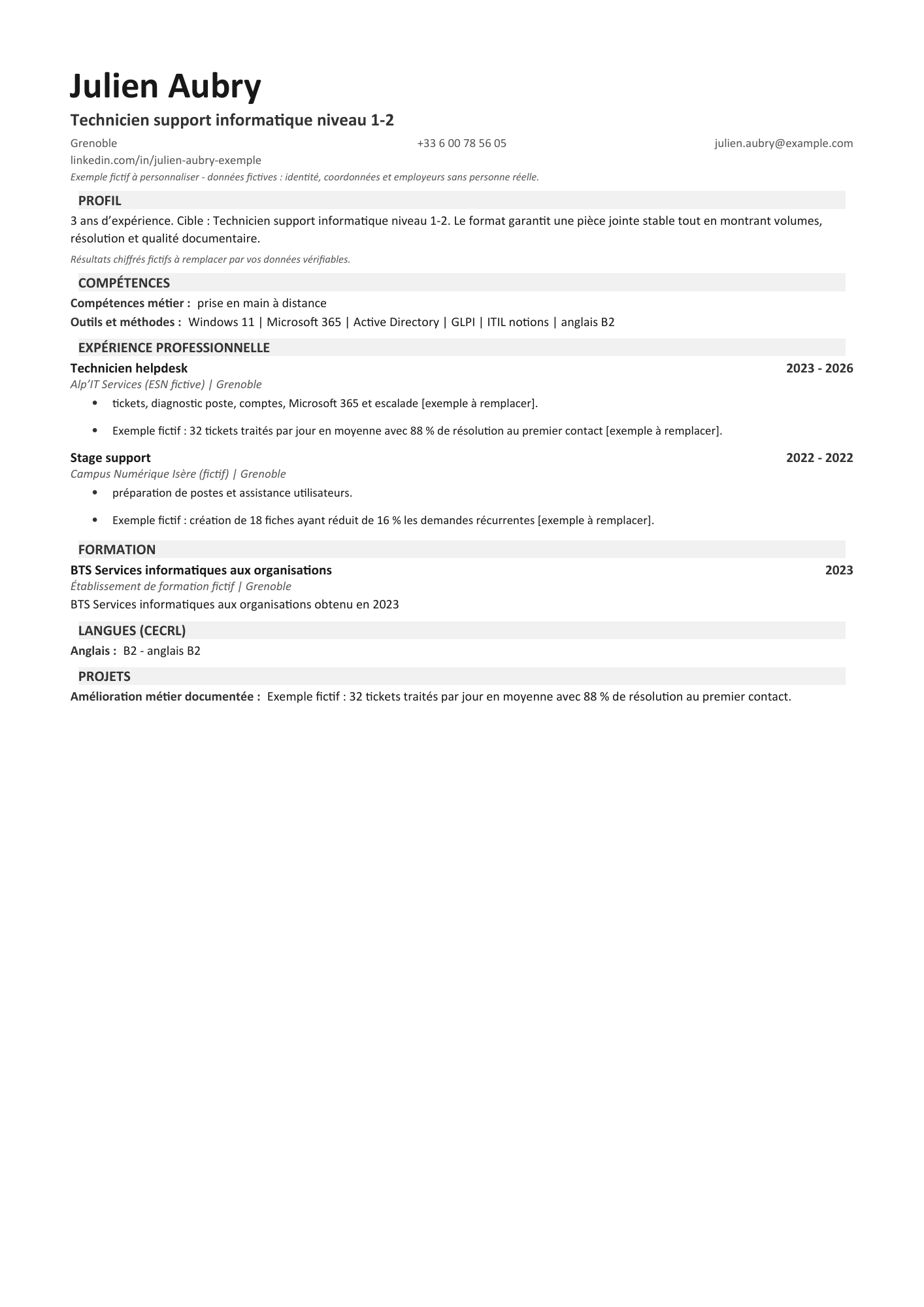 Aperçu — PDF simple — technicien helpdesk