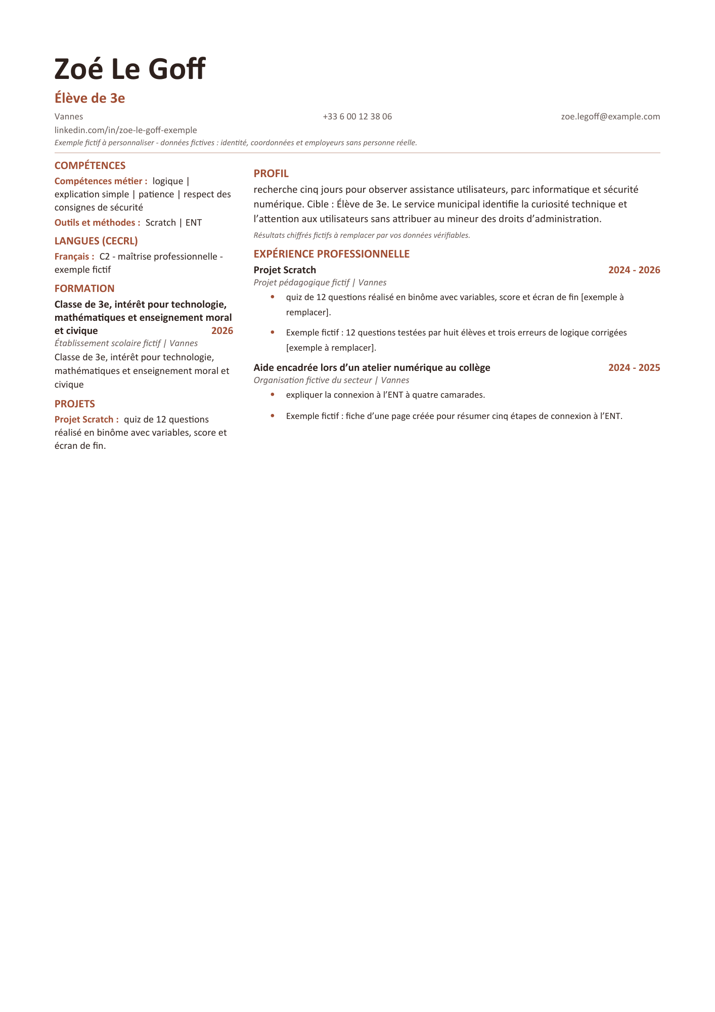 Aperçu — Stage de 3e — découverte d’un service informatique municipal
