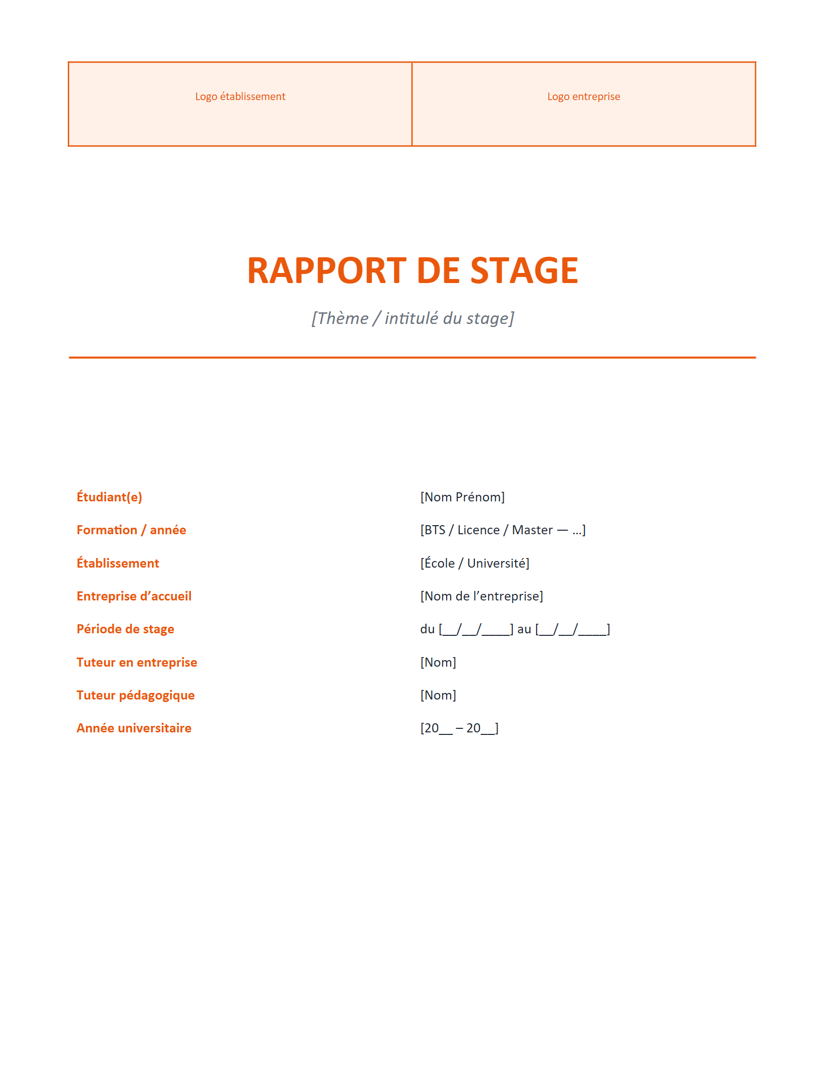 Aperçu — Rapport de stage complet